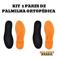 KIT 2 PARES DE PALMILHA ORTOPÉDICA DE GEL ANTI-IMPACTO CONFORTÁVEL PARA VARIAS HORAS DE TRABALHO