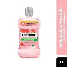 Enxaguante Bucal Listerine Melancia & Hortelã refrescância suave Sem Álcool 1L - Vencimento:10/2027