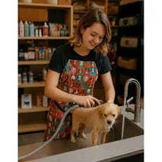 Avental Jaleco Pet Shop Para Banho E Tosa Impermeável