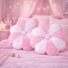 Almofada de Flor 40x40 para Quarto de Bebê Decorativa Infantil Enxoval de Bebê Poltrona Amamentação