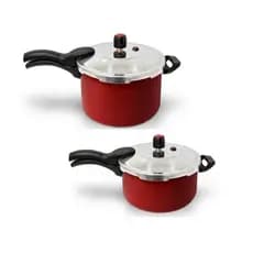 Conjunto Panela De Pressão 4,5l + Panela de Pressão 3l Teflon Fechamento Externo