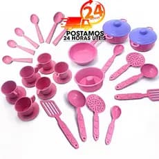 1 Hora Do Café + 2 sonho de cozinha Faz De Conta Panelinha Pires Colheres Colher Xícara