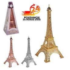 Enfeite Torre Eiffel Paris Decoração Metal Estante Quarto Sala 2 Tamanhos 3 Cores