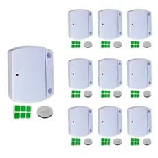 10 Unid. Sensor Magnético Sem Fio Intruder 433,92mhz Com Bateria Porta E Janela