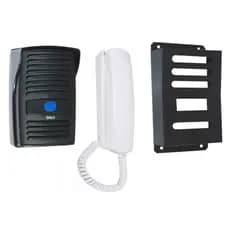 Kit Interfone Porteiro Eletronico Preto c/ Proteção anti vandalismo