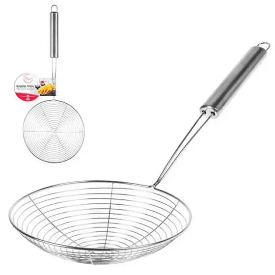Peneira p/fritura inox 36,5cmx14,5cm diam