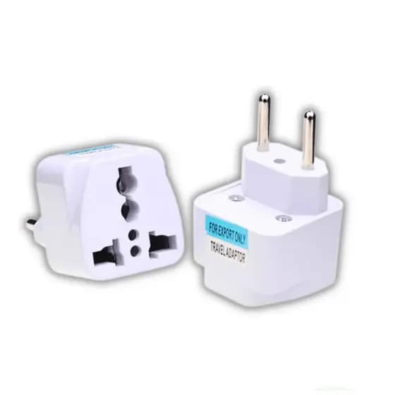 Adaptador Tomada Brasil Com Plug De Saída De Dois Polos Para Viagens Seguro e Conveniente