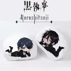 Almofada Chibi  | Almofada Contornada | Anime | Kuroshitsuji | Sebastian | Ciel | Undertaker | Grell