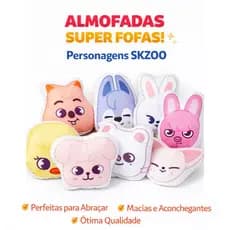 Almofada Chibi | Stray Kids | Skzoo | Foxiny | Quokka | Dwaekki | Jiniret | Bbokari | Leebit | Wolfchan | Puppym