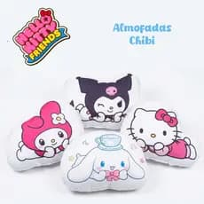 Almofada Chibi - Hello Kitty / Kuromi / My Melody / Cinnamoroll