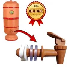 Torneira Marrom Para Filtro De Barro Toque Marrom Universal
