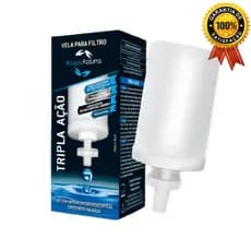 Vela Filtro Barro Tripla Ação Alcalina PREMIUM Eleva PH da Água