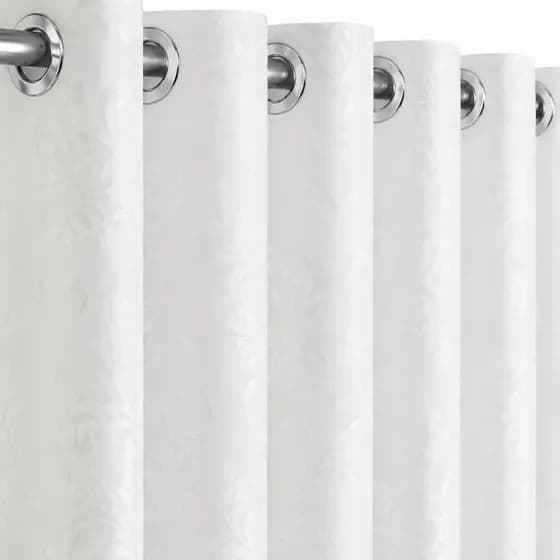 Cortina Jacquard Tecido 2,80 X 1,70  Para Janela Sala Corta Luz Branco