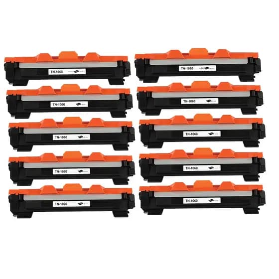 10 Toner Compatível Brother Tn1060 Tn-1060 Tn1000 HL1202 1212 1512 DCP1602 1617 TN100
