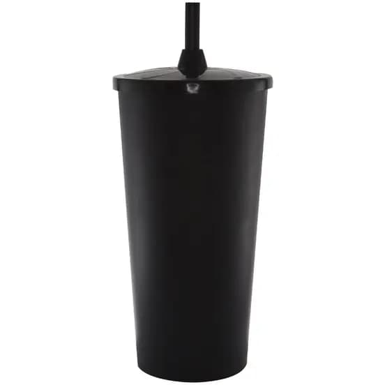 Kit 100 Copos Personalizados 550ml Com Tampa e Canudo Festa Show