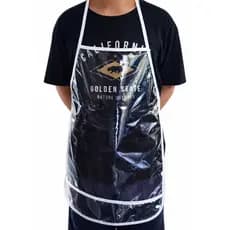 Kit 10 Avental Infantil Plástico Transparente, Bolso 10cm escola recreação pintura oficina culinária