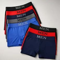 Kit 10 ou 3 Cuecas Masculinas Boxer Microfibra Adulto Sem Costura Respirável Cueca Boxer Men
