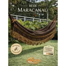 Rede Maracanau Tradicional Artesanal Rede de Descanso Resistente com Franja Decorativa