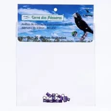 Anilhas Fechadas para Marcação - 3.0 mm - Bicudo - 20 un. - Violeta