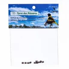 Anilhas Fechadas para Marcação - 2.4 mm - Pintassilgo - 10 un. - Bronze Claro