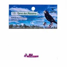 Anilhas Fechadas para Marcação 3.0 mm Bicudo 10 un. Rosa