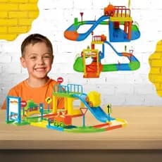 Pista de Carrinhos Corrida Baby Animal Brinquedo Na Solapa DIVPLAST 143