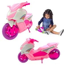 Moto Scott Rosa Menina Brinquedo Na Solapa BS TOYS 491