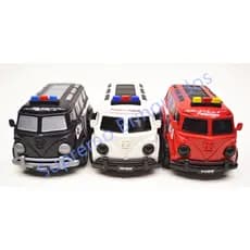 Carrinho Elite Van Polícia/Resgate/Ambulância Brinquedo Na Solapa BS TOYS 561