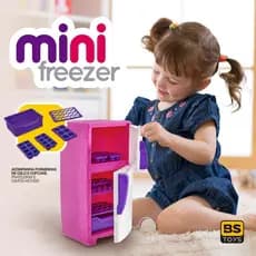 Mini Freezer Geladeira Kit Cozinha Brinquedo Infantil Na Solapa BS TOYS 536