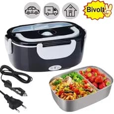 Marmita Elétrica Veicular e Casa - Aquece em 30 Min 110V/220V e 12V/24V Prática Bivolt