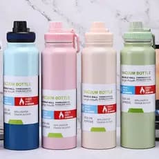 Garrafa Térmica Vacuum Bottle 600ml 1000ml Frio/Quente Aço Inoxidável