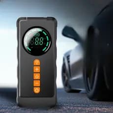 Bomba de Ar Portatil Compressor Inflator Multi-função 4 em 1 PowerBank 8kmah Bateria Calibrador de Carro Pneu