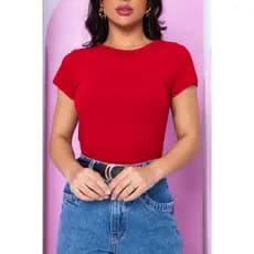 Blusa Camiseta T-shirt feminina  De Viscolycra Básico Para Academia e Trabalho P M G