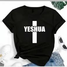 Blusa T-shirt Camiseta Yeshua Cruz Jesus Cristo
