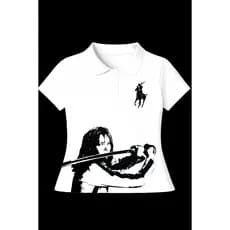 Camisa Polo Feminina Kill Bill A Noiva Streetwear Algodão Beatrix Kiddo