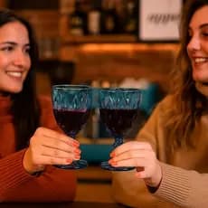 Taças Vidro Azul Unidades Conjunto Copo Vidro Jogo Elegante Bebida Tomar Servir Recipiente Presente