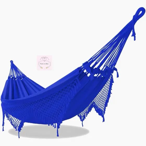 REDE DE DESCANSO GRANDE CASAL AZUL CANETA