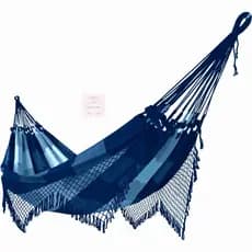 REDE DE DESCANSO CASAL GRANDE XADREZ QUADRICULADA AZUL COM AZUL