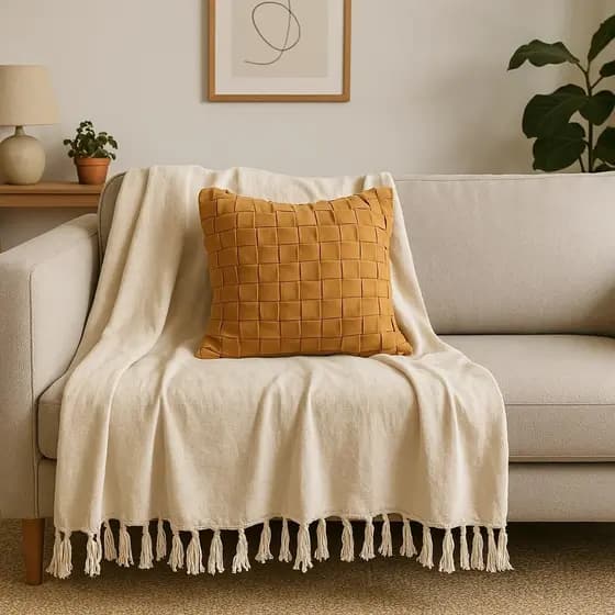 MANTA PARA SOFÁ E CAMA KING QUENN GIGANTE 3,00 m X 1,80 m 100% ALGODÃO PROTETOR DE SOFÁ