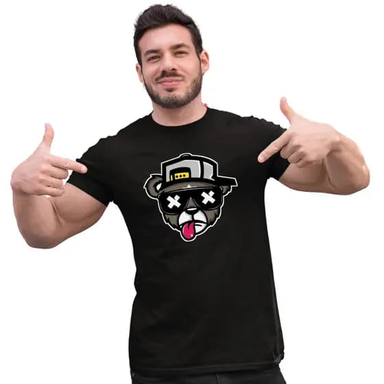 Camisa Masculina Camiseta Feminina Unissex Urso Boladão Street Wear 100% Algodão
