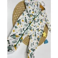 Macacão de Zíper Canelado para Bebê Enxoval Inverno