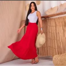 Saia 3 Marias Femenina Forrada Com Cordão Funcional Moda Elegante Evangelica