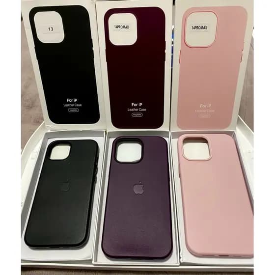 Capa Case Couro MagSafe Premium Anti Impacto para Iphone 14 15 e Pro Pro Max