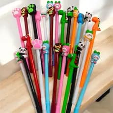 Caneta Gel Fofa Kit com 6/12/18/24 unidades Papelaria Fofa Escolar Personagens