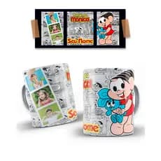 Caneca Turma da Mônica 325ml – Presente Criativo e Nostálgico para Fãs