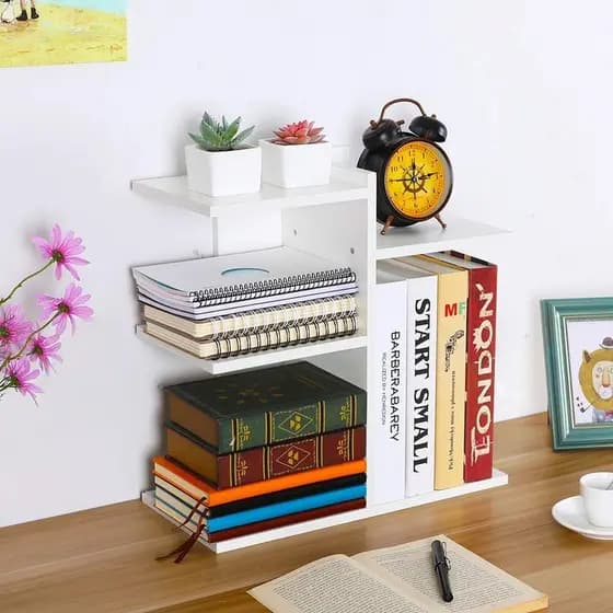 Nicho Árvore Porta Livro MDF Organização de Mesa de Escritório Estudo MDF