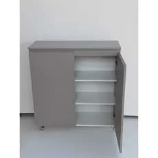 Balcão Buffet Aparador Organizador de Ambientes 100% MDF Com Rodinhas