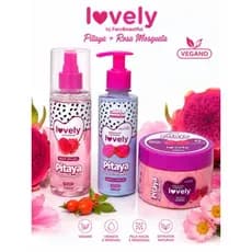 KIT VEGANO LOVELY FACE BEAUTIFUL PITAYA+ROSA MOSQUETA. 3 PRODUTOS QUE VAI DEIXAR A SUA PELE COM CHEIRO DOCE IRRESISTIVEL