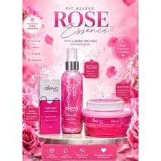 Kit Alleva Rose Essence — Beleza, Brilho e Perfume em Cada Detalhe rosa fragrância perfumado