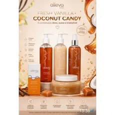 SÃO 5 PRODUTOS! A Combinação Perfeita Fresh Vanilla + Coconut Candy 🥥 O cheirinho doce que encanta e conquista corações!